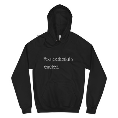 Your potential is endless. - Unisex Fleece Pullover Hoodie Motivational quotes 7851118