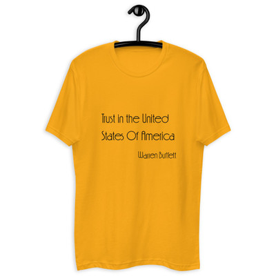 Trust in the United States Of America - Warren Buffett - Fitted Long Sleeve Crew Motivational quotes 7852639