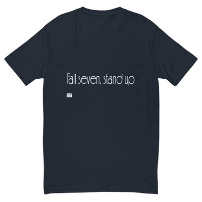 Fall seven, stand up eight. - Fitted Long Sleeve Crew Motivational quotes 7852745
