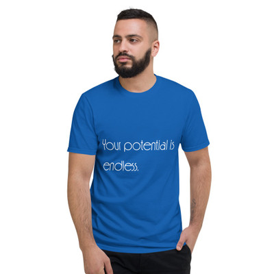 Your potential is endless. - Lightweight Fashion Short Sleeve T-Shirt Motivational quotes 7851648