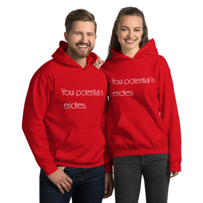 Your potential is endless. - Unisex Hooded Sweatshirt Motivational quotes 7853970