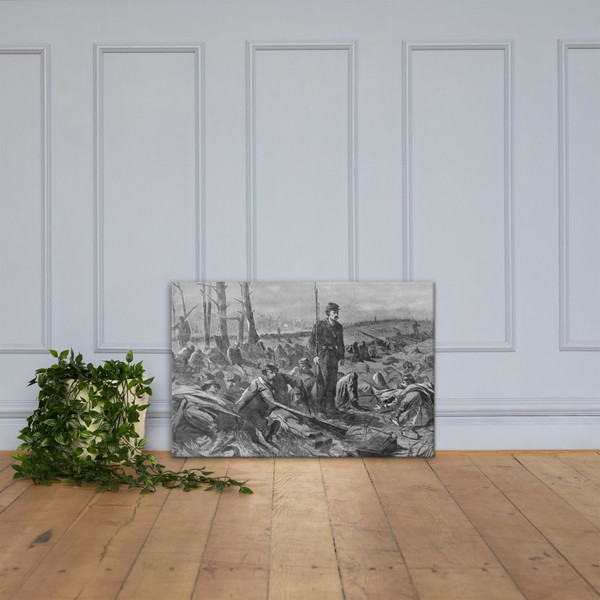 Army of the Potomac – Sleeping on Their Arms (Harper's Weekly, Vol. VIII) - Winslow Homer - May 28, 1864 - Canvas Museum quality 7747387