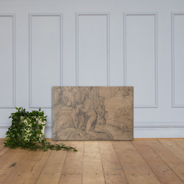 St. Jerome in a Landscape - Anonymous, Italian, Venetian, 15th to 16th century - 1495–1500 - Canvas Museum quality 7744166