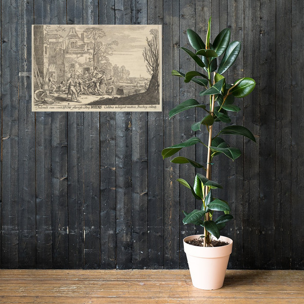 Winter - Wenceslaus Hollar - 1629 - Paper Poster Museum quality 7738683