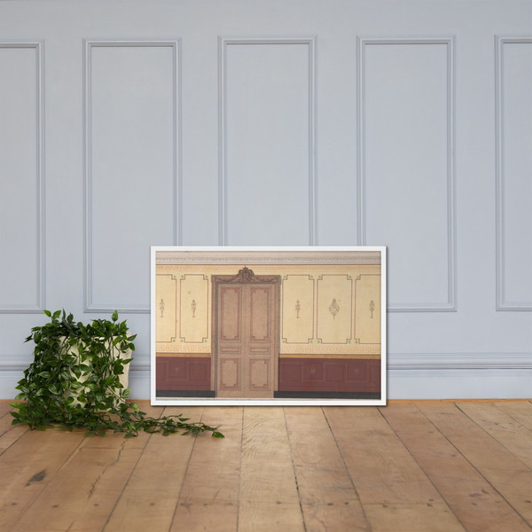Pompeiian Design for Wall and Doorway - Jules-Edmond-Charles Lachaise - second half 19th century - Photo Paper Framed Poster Museum quality 7741734