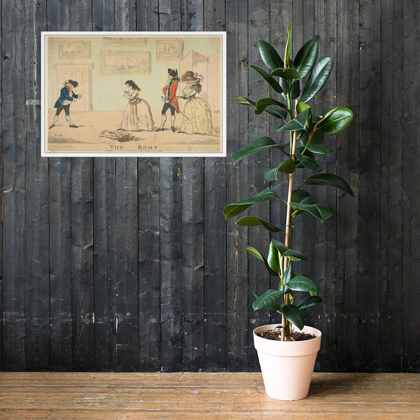 The Romp - R. Rushworth - January 3, 1786 - Photo Paper Framed Poster Museum quality 7746814