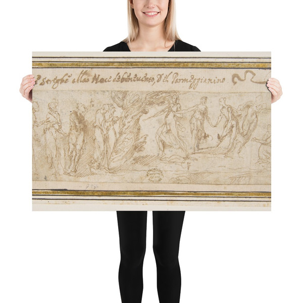 The Witches at the Walnut Tree of Benevento - Guglielmo della Porta - 1534–77 - Photo Paper Poster Museum quality 7745227