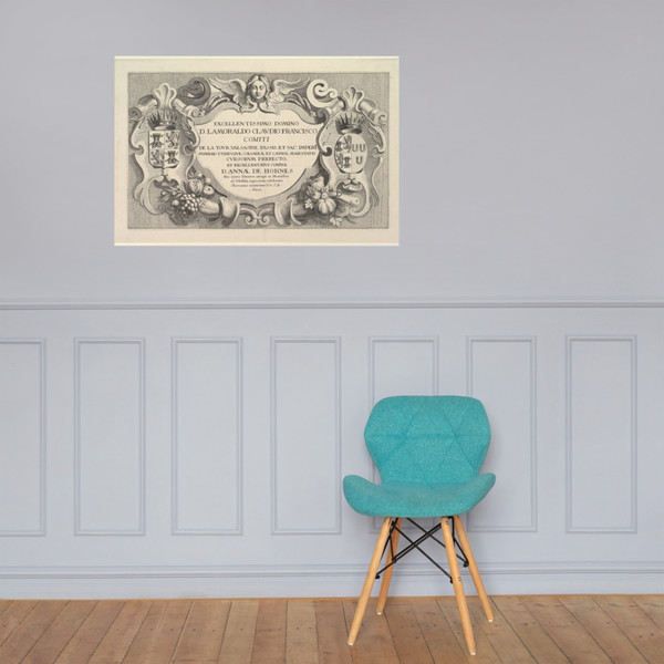 Title to the Entry into Hemissem - Wenceslaus Hollar - 1650 - Photo Paper Poster Museum quality 7723972