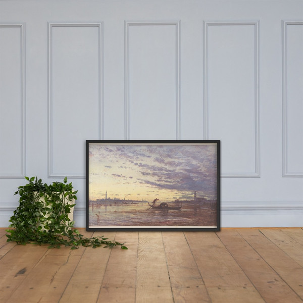 Venice - Félix-François-Georges-Philibert Ziem - n.d. - Photo Paper Framed Poster Museum quality 7746525