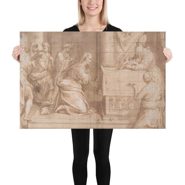 The Circumcision of Jesus - Giovanni Battista Trotti ("Il Malosso") - 1555–1619 - Canvas Museum quality 7744525