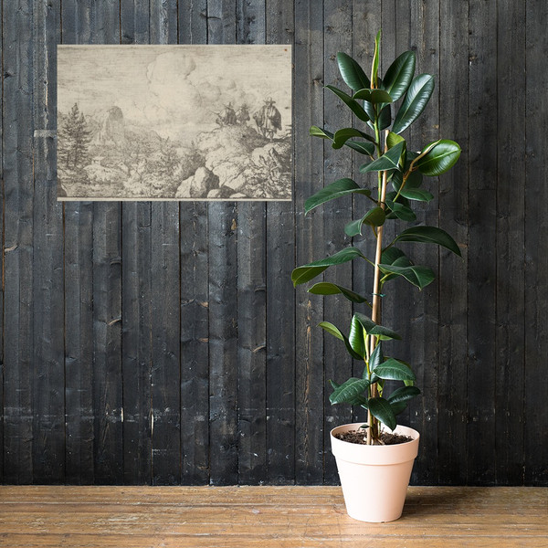 The Draftsman at the Rock - Allart van Everdingen - Photo Paper Poster Museum quality 7724467
