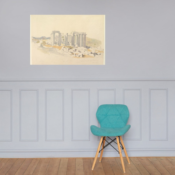 The Temple of Apollo at Bassae - Thomas Hartley Cromek - 1843 - Photo Paper Poster Museum quality 7744013