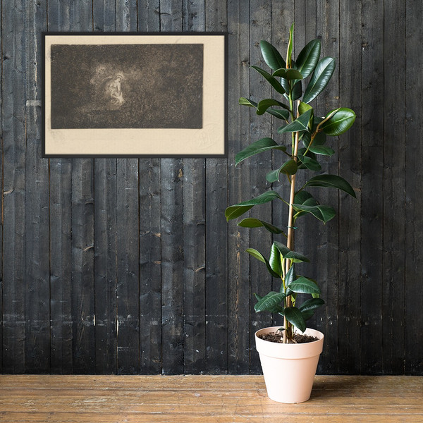 La Sainte Famille au Repos (The Holy Family at Rest) - Rodolphe Bresdin - 19th century - Photo Paper Framed Poster Museum quality 7747837