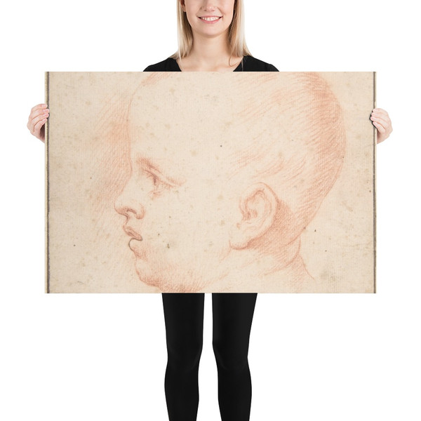 Child's Head - Anonymous, French, 18th century - 18th century - Photo Paper Poster Museum quality 7746381