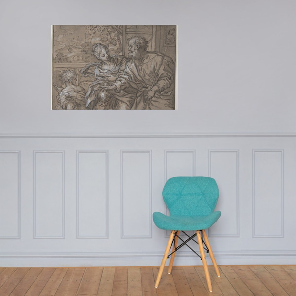 The Dismissal of Hagar - Giuseppe Nicola Nasini - 1657–1736 - Photo Paper Poster Museum quality 7744652