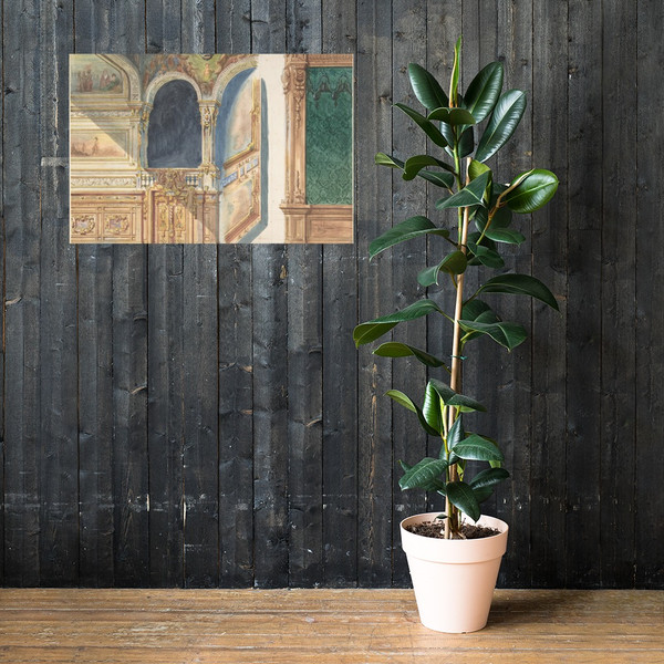 Design for an Interior, possibly a Theater - V. S. Léon - ca. 1860–80 - Paper Poster Museum quality 7737482