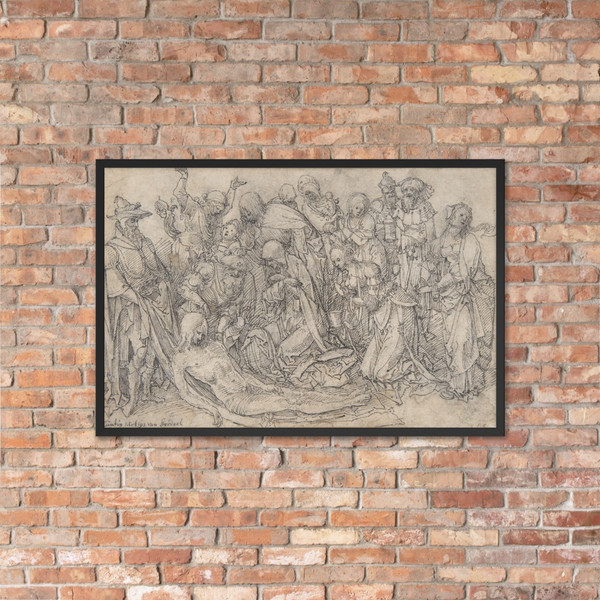 The Lamentation - Jan de Beer - ca. 1500–20 - Matte Paper Framed Poster Museum quality 7744141