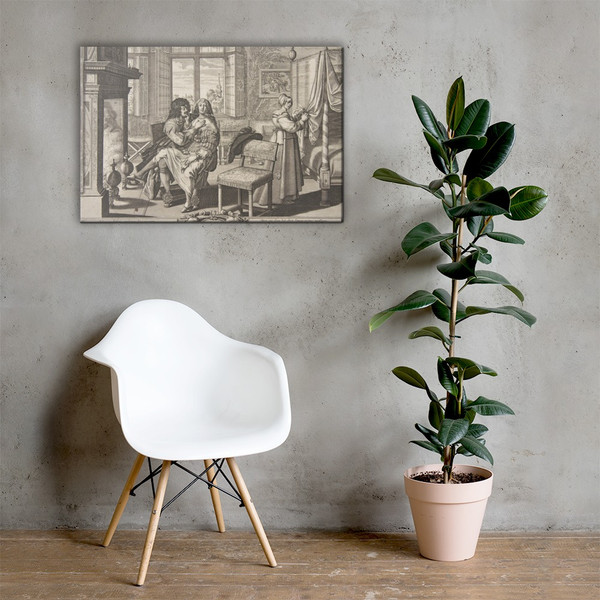 Touch (Le Toucher) - Abraham Bosse - ca. 1638 - Canvas Museum quality 7725089