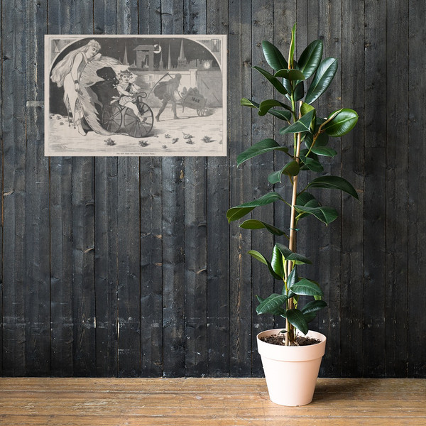 The New Year – 1869 – Drawn by Winslow Homer (Harper's Weekly, Vol. VIII) - Winslow Homer - January 9, 1869 - Paper Poster Museum quality 7747324