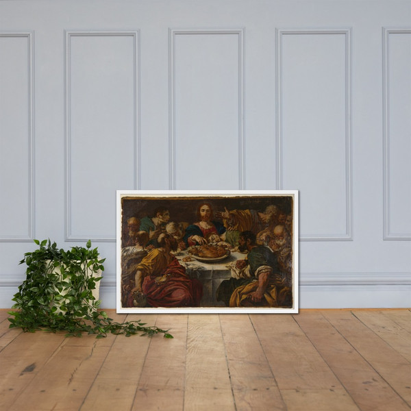 The Last Supper - Bartolomeo Schedoni - 1578–1615 - Matte Paper Framed Poster Museum quality 7743959