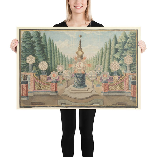 Coronation of the Czar Alexander I, Moscow, September 1801 - Lieutenant-Captain Cheleyev - 1801 - Paper Poster Museum quality 7743323