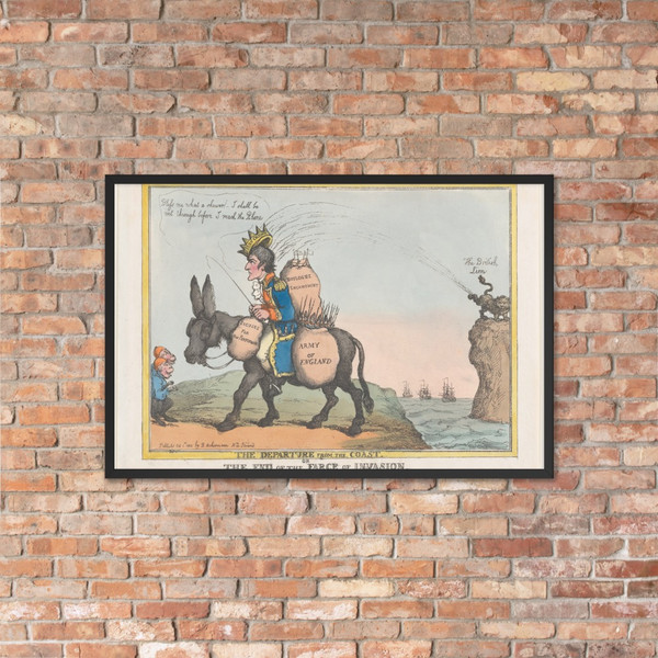 The Departure from the Coast, or the End of the Farce of Invasion - Thomas Rowlandson - October 1, 1805 - Photo Paper Framed Poster Museum quality 7746698