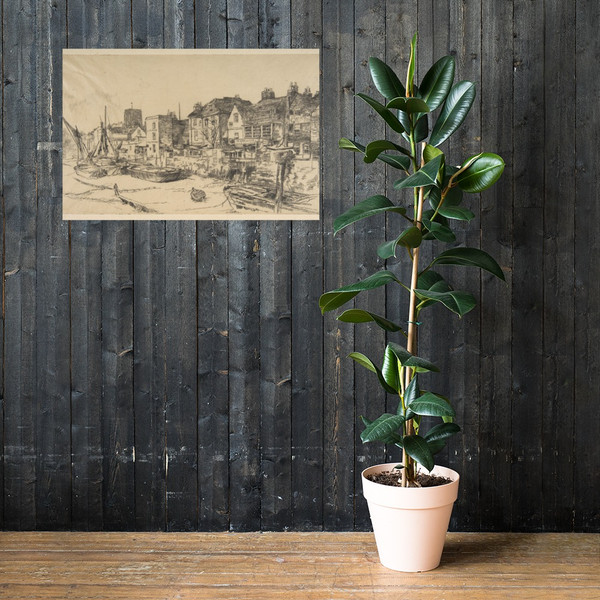 The "Adam and Eve," Old Chelsea - James McNeill Whistler - 1878 - Photo Paper Poster Museum quality 7742123