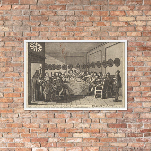 The Committee (Plate 10: Illustrations to Samuel Butler's Hudibras) - William Hogarth - 1725–30 (?) - Matte Paper Framed Poster Museum quality 7747354