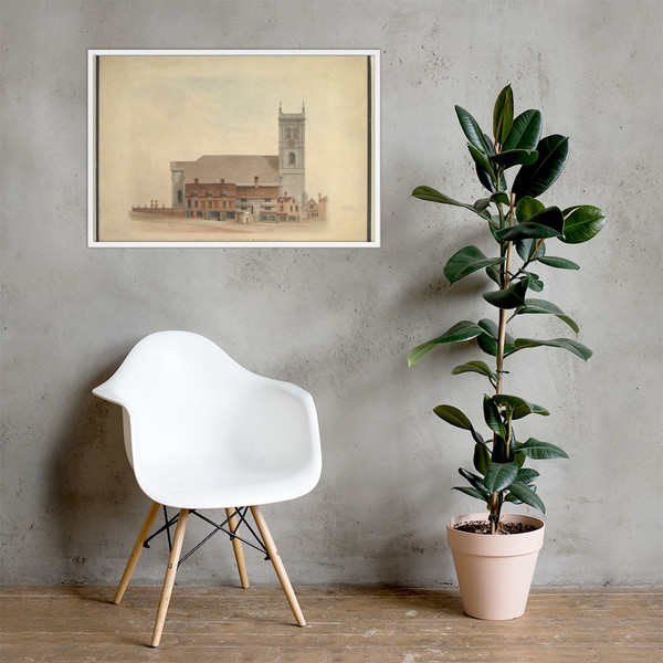 All Saints Church, Worcester - Richard Varden - 1836 - Matte Paper Framed Poster Museum quality 7724064