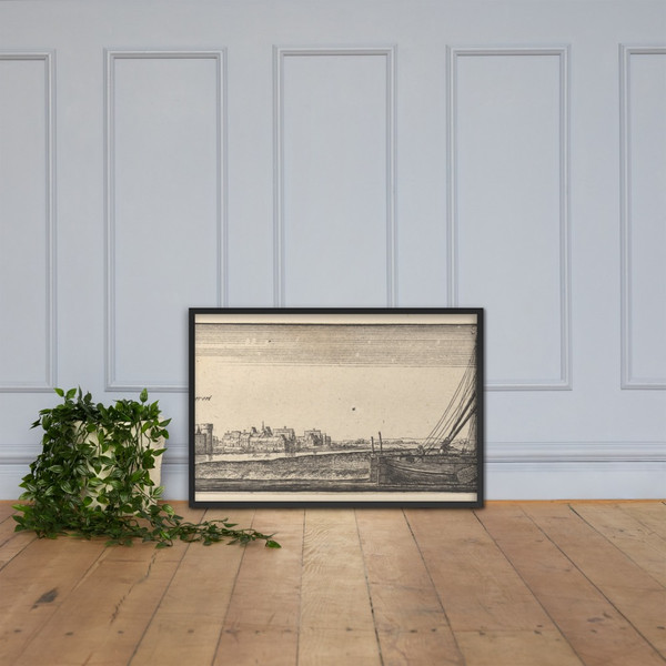 Ruhrort - Wenceslaus Hollar - 1642–44 - Photo Paper Framed Poster Museum quality 7724863