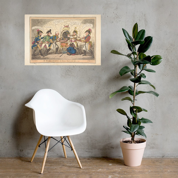 The Allied Bakers or the Corsican Toad in the Hole - George Cruikshank - April 1, 1814 - Photo Paper Poster Museum quality 7739767