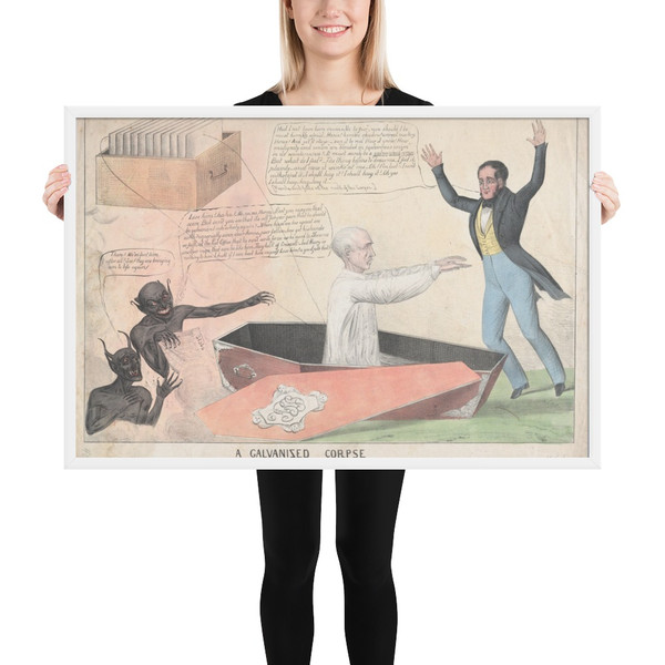 A Galvanized Corpse - Henry R. Robinson - 1836 - Photo Paper Framed Poster Museum quality 7739659