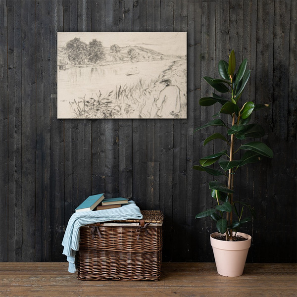 Sketching, No. 1 - James McNeill Whistler - 1861 - Canvas Museum quality 7741761