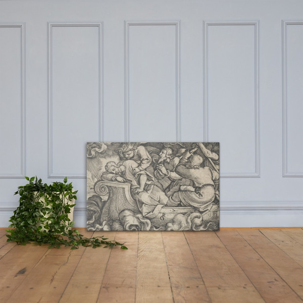 Christ Sleeping During the Storm on Lake Tiberias, from The Story of Christ - Georg Pencz - 1534–35 - Canvas Museum quality 7719979