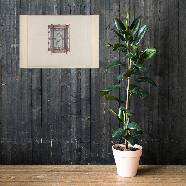 Design for a Hall Lamp - Lamqua - ca. 1800–1810 - Photo Paper Poster Museum quality 7742237