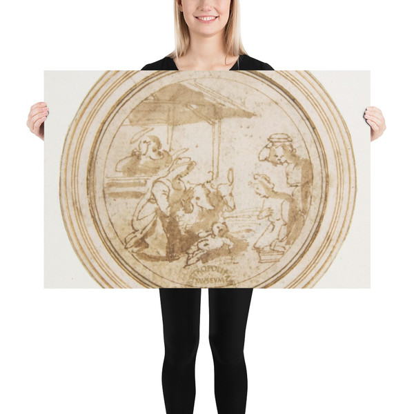 Adoration of the Shepherds - Anonymous, Italian, 16th century - 16th century - Paper Poster Museum quality 7743233