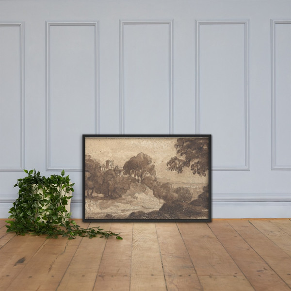 Landscape - Heneage Finch, 4th Earl of Aylesford - 1770–1812 - Photo Paper Framed Poster Museum quality 7744648