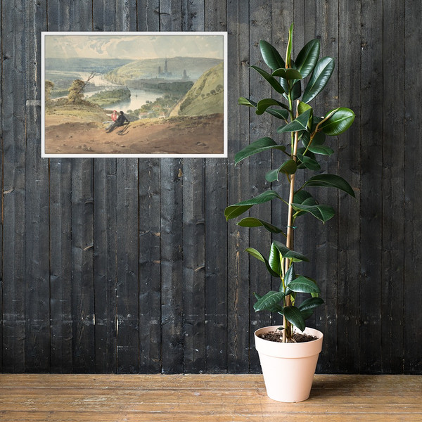 View of Rouen from St. Catherine’s Hill - Richard Parkes Bonington - 1821–22 - Photo Paper Framed Poster Museum quality 7744630