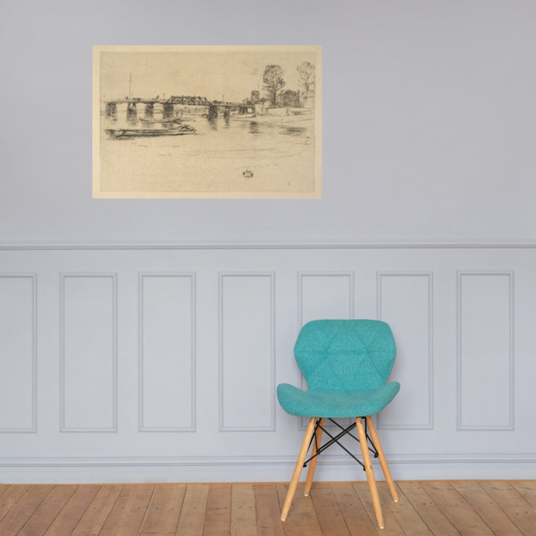 Fulham (Chelsea) - James McNeill Whistler - late 19th or 20th century - Photo Paper Poster Museum quality 7742086