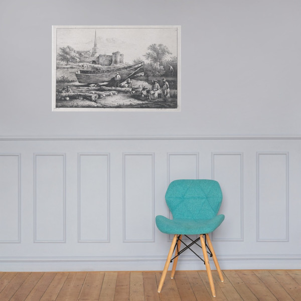 The Construction Site, in Savigny - Jean Jacques de Boissieu - 1803 - Photo Paper Poster Museum quality 7745792