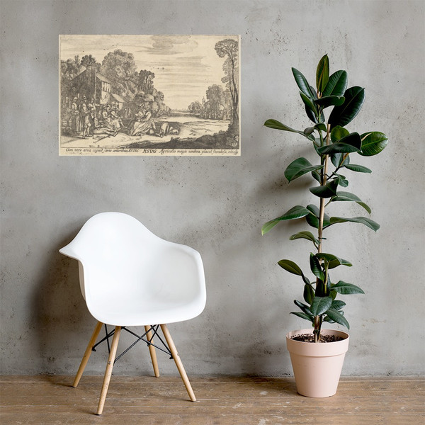 Summer - Wenceslaus Hollar - 1629 - Paper Poster Museum quality 7738689