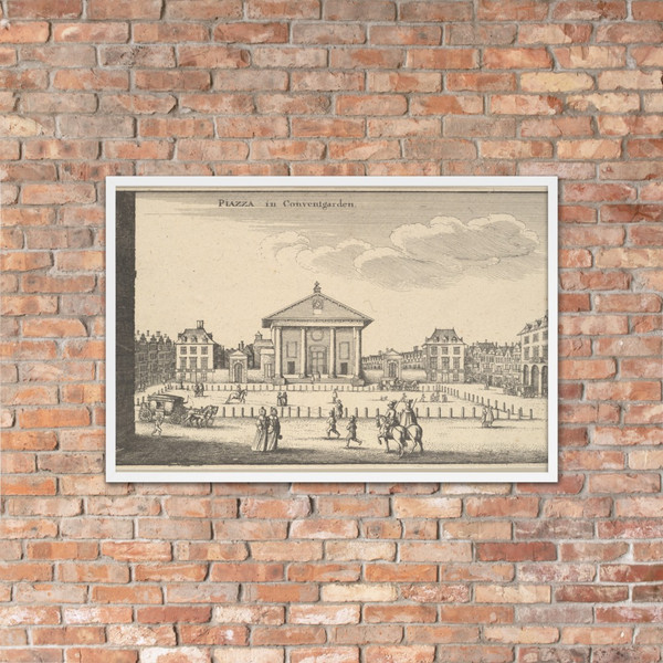 Piazza in Covent Garden - Wenceslaus Hollar - ca. 1647 - Photo Paper Framed Poster Museum quality 7740176