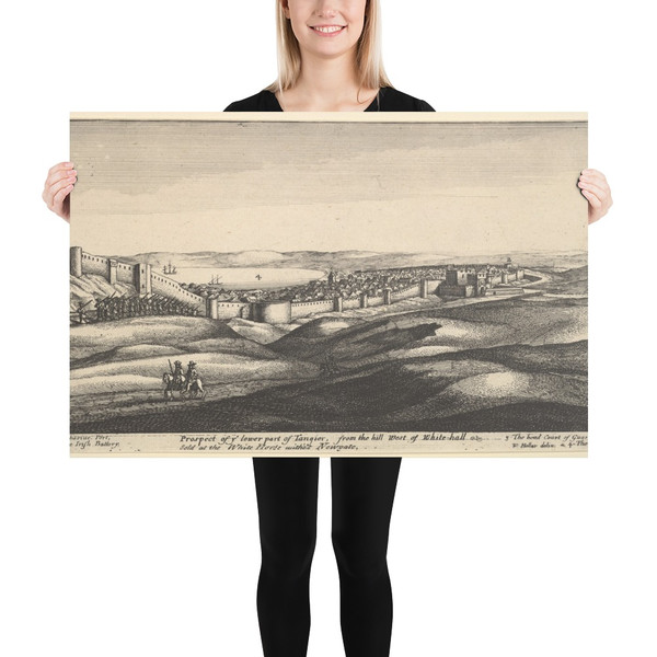 Prospect of the Lower Part of Tangier - Wenceslaus Hollar - ca. 1670 - Photo Paper Poster Museum quality 7738831
