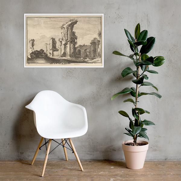 St. Croix de Jerusalem - Wenceslaus Hollar - 1650 - Matte Paper Framed Poster Museum quality 7740096