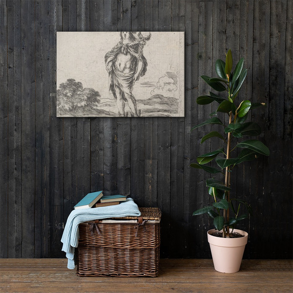 Mercury, from 'Game of Mythology' (Jeu de la Mythologie) - Stefano della Bella - 1644 - Canvas Museum quality 7704391