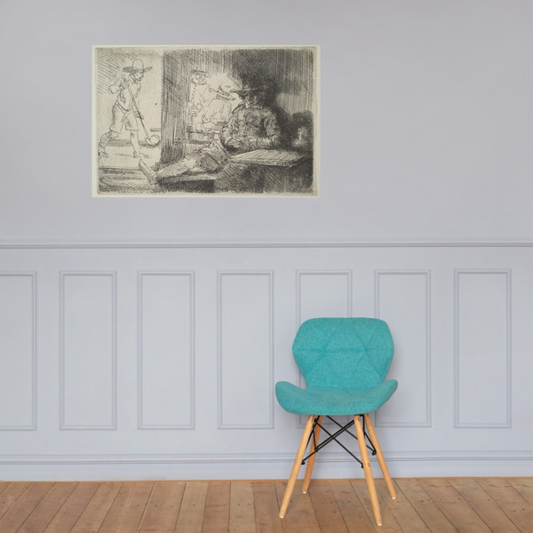 The Golf-Player - Rembrandt (Rembrandt van Rijn) - 1654 - Photo Paper Poster Museum quality 7747216