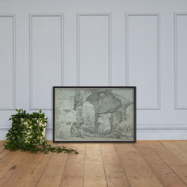 View of the Colosseum - Joseph Marie Vien - ca. 1744–50 - Photo Paper Framed Poster Museum quality 7739173