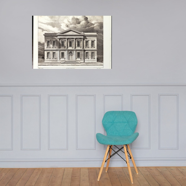 The Branch Bank of the United States, Wall Street, New York, Erected in 1825 (from Views of the Public Buildings in the City of New York Correctly Drawn on Stone by A. J. Davis, 1827) - Anthony Imbert - 1826–28 - Paper Poster Museum quality 7746434