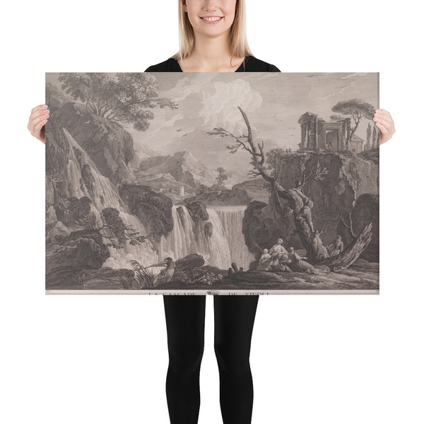 Oeuvres de Joseph Vernet...representant divers ports de mer en France et d'Italie - Joseph Vernet - ca. 1750–1800 - Canvas Museum quality 7719906