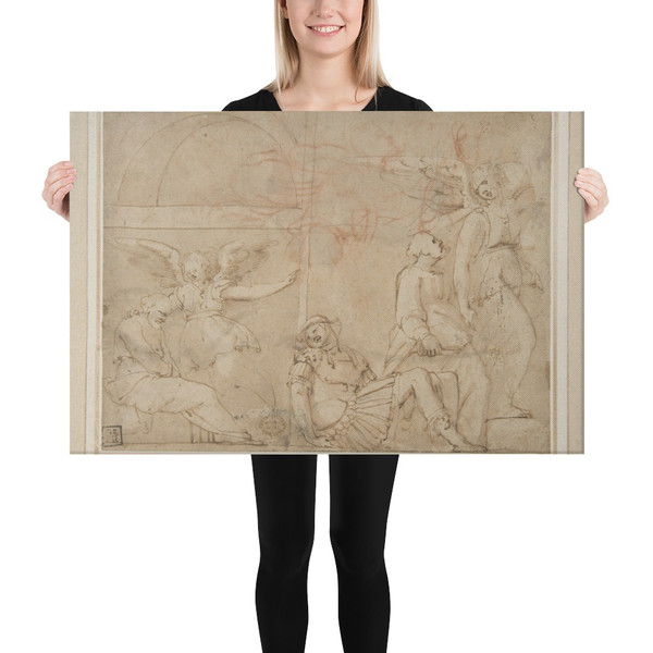 St. Peter Delivered from Prison - Polidoro da Caravaggio - 1499–1543 - Canvas Museum quality 7745265